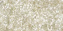 (image for) TOHO 8/o Demi Round, Crystal Silver Lined, PermaFinish, color # 8TD-PF21