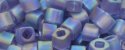 (image for) TOHO 4mm Cube Shape Seed Beads-Light Purple Transparent Rainbow Matte
