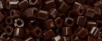 (image for) TOHO 1.5mm Cube Shape Seed Beads-Dark Brown Opaque