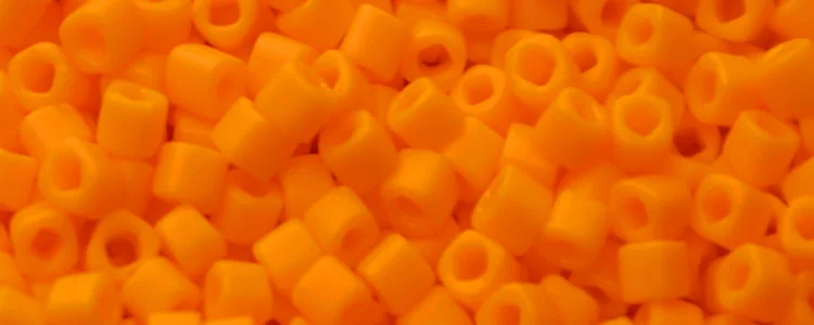 (image for) TOHO 1.5mm Cube Shape Seed Beads-Light Orange Matte Opaque