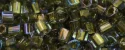 (image for) TOHO 2mm Cube Shape Seed Beads-Bronze Lined Montana Rainbow