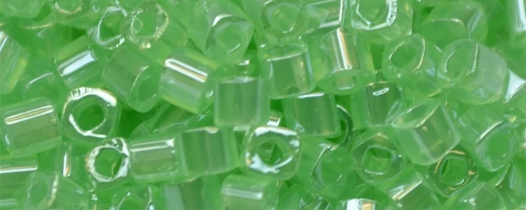 (image for) TOHO 2mm Cube Shape Seed Beads-Light Green Ceylon Pearl