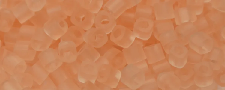 (image for) TOHO 2mm Cube Shape Seed Beads-Light Pink Transparent Matte