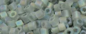 (image for) TOHO 2mm Cube Shape Seed Beads-Light Black Diamond Transparent Rainbow Matte