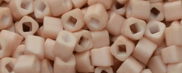 (image for) TOHO 2mm Cube Shape Seed Beads-Rose Chalk Matte Opaque
