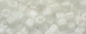 (image for) TOHO 3mm Cube Shape Seed Beads-White Opaque