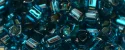(image for) TOHO 2mm Cube Shape Seed Beads-Blue Zircon Silver Lined