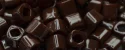 (image for) TOHO 3mm Cube Shape Seed Beads-Dark Brown Opaque