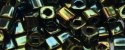 (image for) TOHO 3mm Cube Shape Seed Beads-Green Iris Metallic