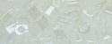 (image for) TOHO 4mm Cube Shape Seed Beads-White Ceylon Pearl