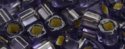 (image for) TOHO 3mm Cube Shape Seed Beads-Light Purple Silver Lined Matte