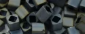 (image for) TOHO 4mm Cube Shape Seed Beads-Blue Grey Metallic Matte