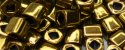 (image for) TOHO 4mm Cube Shape Seed Beads-Dark Gold Bronze Metallic