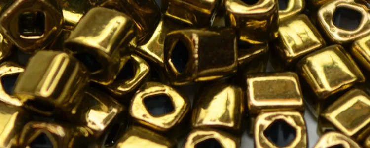 (image for) TOHO 4mm Cube Shape Seed Beads-Dark Gold Bronze Metallic