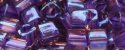 (image for) TOHO 4mm Cube Shape Seed Beads-Purple Lined Amethyst Transparent