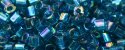 (image for) TOHO 1.5mm Cube Shape Seed Beads-Blue Zircon Transparent Rainbow