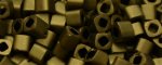 (image for) TOHO 2mm Cube Shape Seed Beads-Olive Brown Iris Metallic Matte