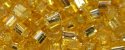 (image for) TOHO 4mm Cube Shape Seed Beads-Light Topaz Silver Lined