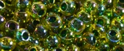(image for) TOHO 11/o Round-Blue Lined Topaz Rainbow. 11T1829