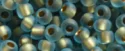 (image for) TOHO 11/o Round-Bronze Lined Aqua Rainbow Matte. 11T995FM
