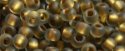 (image for) TOHO 15/o Round Seed Bead-Bronze Lined Black Diamond Rainbow Matte. 15T999FM
