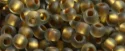 (image for) TOHO 11/o Round-Bronze Lined Black Diamond Rainbow Matte. 11T999FM