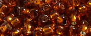 (image for) TOHO 11/o Round-Burnt Orange Silver Lined. 11T2208