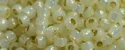 (image for) TOHO 11/o Round-Cream Opal Silver Lined PermaFinish. 11TPF2125