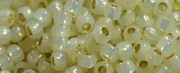 (image for) TOHO 11/o Round-Cream Opal Silver Lined PermaFinish. 11TPF2125