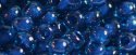 (image for) TOHO 15/o Round Seed Bead-Dark Blue Lined Aqua Transparent. 15T932