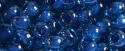 (image for) TOHO 15/o Round Seed Bead-Dark Blue Lined Aqua Transparent. 15T932