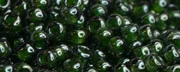 (image for) TOHO 11/o Round-Dark Green Lined Black Diamond Transparent. 11T373