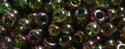(image for) TOHO 11/o Round-Dark Green/Pink Metallic Luster. 11T323