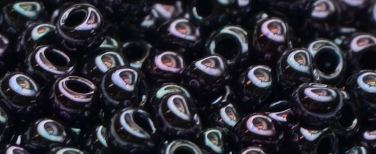 (image for) TOHO 15/o Round Seed Bead-Dark Purple Iris Metallic. 15T90