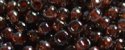 (image for) TOHO 11/o Round-Dark Red Lined Black Diamond Transparent. 11T363