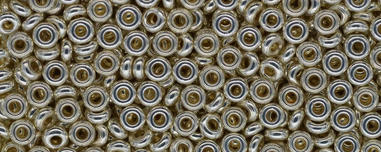 (image for) TOHO 11/o Demi Precision Round Seed Bead, Silver Galvanized (PermaFinish), color # 11TD-PF558
