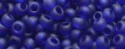 (image for) TOHO 11/o Round-Dark Cobalt Blue Transparent Matte. 11T8DF