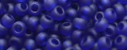(image for) TOHO 11/o Round-Dark Cobalt Blue Transparent Matte. 11T8DF
