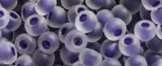 (image for) TOHO 11/o Round-Dark Purple Lined Crystal Rainbow Matte. 11T774FM