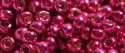 (image for) TOHO 8/o Round Seed Bead-Hot Pink Galvanized PermaFinish #8TPF563