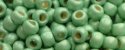 (image for) TOHO Aiko Precision Cylinder Bead. Light Green Galvanized Matte PermaFinish TB-PF570F