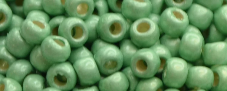 (image for) TOHO Aiko Precision Cylinder Bead. Light Green Galvanized Matte PermaFinish TB-PF570F