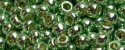 (image for) TOHO 8/o Round Seed Bead-Light Green Galvanized PermaFinish #8TPF570