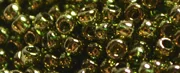 (image for) TOHO 11/o Round-Olive Green Gold Luster. 11T324