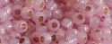 (image for) TOHO 11/o Round-Pink Opal Silver Lined PermaFinish. 11TPF2105