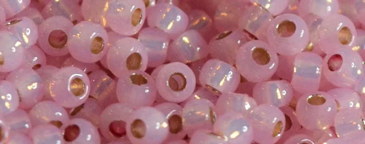 (image for) TOHO 11/o Round-Pink Opal Silver Lined PermaFinish. 11TPF2105