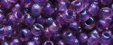 (image for) TOHO 8/o Round Seed Bead-Purple Lined Amethyst Transparent. 8T928
