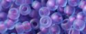 (image for) TOHO 11/o Round-Purple Lined Aqua Matte. 11T252FM