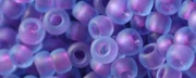 (image for) TOHO 11/o Round-Purple Lined Aqua Matte. 11T252FM