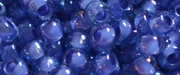 (image for) TOHO 11/o Round-Purple Lined Light Sapphire Transparent. 11T934